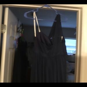 Dark blue bridesmaid dress